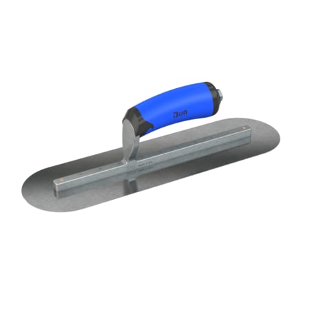 Steel City Trowels By Bon el, Round, Carbon Steel, 14 X 4, Comfort Grip, Long Shank 67-193